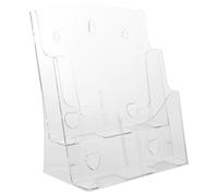 AUTSUPPL Acrylic Display Rack for Reports and Books, Wall Mounted Office