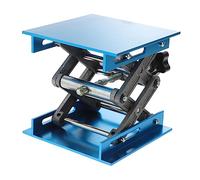 AUTSUPPL Aluminum Lifting Platform Stand Manual Height Lab Jack Table Lightweight Lift Platform for Laboratory Use