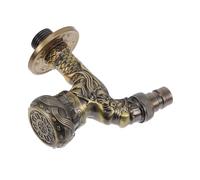 AUTSUPPL Antifreeze Vintage Dragon Water Tap Wall Mounted Kitchen Faucet Cold Resistant Single Hole Spigot for Bathroom Basin Outdoor Garden Use