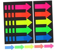 AUTSUPPL Arrow Shaped Stickers 100 Sheets Re-stickable Page Markers Classified Index Stickers for Stationery Reading Accessories School Office Use