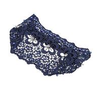 AUTSUPPL Artificial Pearl Decorative Headband with Elastic Band Non Slip Hollow Lace Hair Accessory for Weddings Parties Photoshoots Elegant Hairpiece for Women