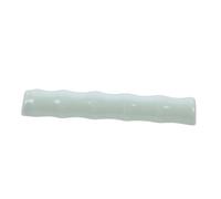 AUTSUPPL Bamboo Joint Shaped Ceramic Calligraphy Paperweight with Brush Rest Pen Holder for Desk Creative Writing Brush Support for Chinese Calligraphy and Painting Decorative Art Accessory