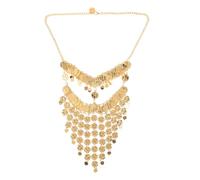 AUTSUPPL Belly Dancing Accessory with Metal Coins Charm Face Veil Breathable and Wear-resistant Metal Dance Mask Elegant Ancient Style for Women for Dance Performance and Halloween