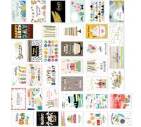 AUTSUPPL Birthday Greeting Cards Assorted Colour 36pcs with Envelopes Paper Cards Share Your Love and Add Your Own Words for Birthday Party