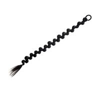 AUTSUPPL Black Braided Ponytail Extension for Women Synthetic Hairpiece Made of High Temperature Silk Adds Fullness and Changes Appearance without Damaging Hair Suitable for Fashion