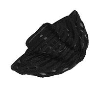 AUTSUPPL Black Braided Wig Caps Adjustable Crochet Cornrow Hair Nets for Synthetic Dreadlock Extensions, Suitable for African Braids and Hair Sewing