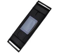 AUTSUPPL Black Extendable Bath Tub Rack with Non-slip Synthetic Material and Adjustable Compartments, Classic Elegance Bathroom Storage Tray for Relaxing Spa Experience