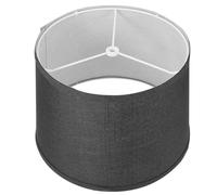 AUTSUPPL Black Linen Cloth Lamp Shade Replacement for Table and Desk Lamps Install Light Fixture Accessory for Bedroom and Living Soft Warm Glow Elegant Fabric Cover