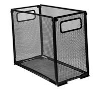 AUTSUPPL Black Metal Mesh File Organizer with Anti-Slip Pads and Stable Placement, Compact Hanging File Desktop Organiser for Office and Studies, Simple Elegant Design