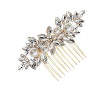 AUTSUPPL Bridal Hair Comb Elegant Rhinestone Hair Accessories for Weddings Proms Parties for Bridesmaids and Women Delicate Design