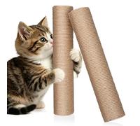 AUTSUPPL Cat Scratching Posts 2pcs Tall Sisal Poles Replacement Set for Indoor Cats Climbing and Scratching
