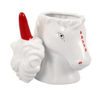 AUTSUPPL Ceramic Unicorn Mug Novelty Party Wine Cocktail Cup Reusable Tiki Bar Drinkware for Adults with Smooth Delicate Design and Comfortable Feel