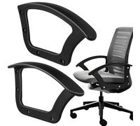AUTSUPPL Chair Arm Rings Replacement Set 2pcs Office Computer Chair Armrest Parts Angled Fixing Rings Desk Repair
