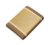 AUTSUPPL Comfortable Cooling Chair Mat and Independent Pillowcase Liner with Zipper Design Seat Cushion Breathable Linen Summer Resilient Chair Support Cushion for Long-term Sitting