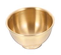AUTSUPPL Copper Offering Bowl Small Brass Altar Cup Corrosion-Resistant Tibetan Worship Water Bowl for Home Temple Rituals with Polished Smooth Edges and Anti-Slip Base