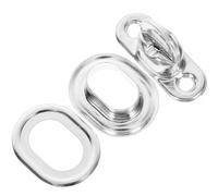 AUTSUPPL Copper Twist Lock Bag Clasp for Handbag Quick Locking and Easy Unlocking Features, Silver Metal Turn Buckle Fastener for DIY Craft Projects and Bag Making