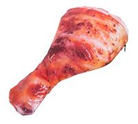 AUTSUPPL Cute Fake Chicken Leg Pencil Case Large Capacity Multifunctional Fabric Pouch for School Travel Cosmetic Jewelry Organizer Easy to Clean