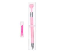 AUTSUPPL Diamond Drawing Drill Pen Set for Nail Art Diy, Rotatable Plastic Manicure Pen with Pink Wax for Precise Rhinestone Picking and Placement, Nail Art Tool Accessory for Professional
