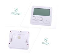 AUTSUPPL Digital Multifunction Silent Timer with Alarm Portable Abs Countdown Clock for Kitchen Classroom Bedroom with Magnetic Back and Tabletop Stand Battery Not Included