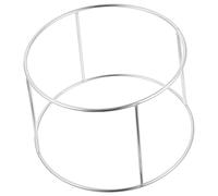 AUTSUPPL Double-Layer Seafood Plate Holder Stainless Steel Seafood Rack Stable Bottom Sturdy Construction Unique Shape Simple Structure Design for Restaurant