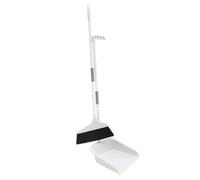 AUTSUPPL Dustpan Broom Kit Cleaning Broom Tool with Soft Bristles Plastic Metal Pet Sturdy Lightweight Does Not Damage Walls Floors for Home and Cement Use