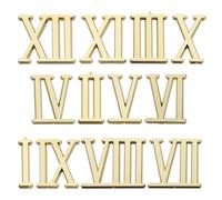 AUTSUPPL Electroplated Clock Accessories Kit with Roman Numerals and Hands Set for Wall Diy Durable Gold Digital Clock Face Replacement for Home Decor