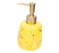 AUTSUPPL Elegant Marble Pump Bottle for Shower Gel and Shampoo Refillable Ceramic Storage Dispenser with Tight Seal Large Capacity Easy to Use for Bathroom and Home Accessories for Body