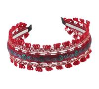 AUTSUPPL Embroidered Floral Headband Wide Boho Headband for Women Flower Hair Bands for Girls Ethnic Style Headdress