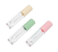 AUTSUPPL Empty Lip Gloss Bottles 3pcs 3.5ml Small Lipstick Diy Tubes for Refillable Lip Gloss Storage and Travel Use Random Color