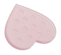 AUTSUPPL Eyelash Glue Plates Eyelash Extension Holder 12-Way Heart-Shaped Glass Gasket Sturdy Non-Slip Surface for Professional Lash Artists Adhesive Storage