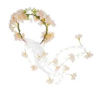 AUTSUPPL Flower Headband for Women Fairy Artificial Cherry Blossoms for Weddings Parties and Pageants Elegant Hair Accessory for Brides and Flower Girls