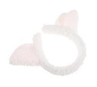 AUTSUPPL Fluffy Faux Sheep Ears Headband Soft Plush Hairband for Face Washing Parties Cute Animal Ear Hair Accessory for Girls Women