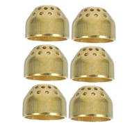 AUTSUPPL Gas Stove Burner Elements Easy Installation and Efficient Flame Distribution 6 Pcs Copper Alloy Distributor Fire Cores for Kitchen Gas Stove Replacement