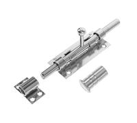 AUTSUPPL Gate Sliding Bolt Latch Heavy Duty Sliding Door Lock Wooden Fence Slide Latch Wooden Shed Door Barrel Bolt Silver