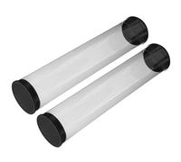 AUTSUPPL Golf Ball Storage Tubes 2pcs PVC Cylinder Waterproof for 5 Golf Balls Gentle Handling for Travel and Course Use