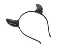 AUTSUPPL Halloween Devil Horn Headband Red Sequin Hair Hoops for Party Cosplay Black Devil Horns Hair Bands