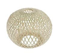 AUTSUPPL Handmade Bamboo Woven Lampshade Simple Style Lamp Cover for Pendant Light Bamboo Material with Fine Structure Easy to Install Ceiling Light Shade for Home and Restaurant Decor