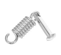 AUTSUPPL Heavy Duty Carbon Steel Swing Hanger Spring Hook Kit for Porch | Quick Installation and Adjustment, High Load Bearing Capacity, Portable Silver Set for Parks and Gym