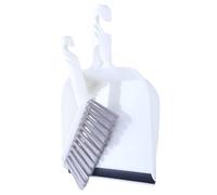 AUTSUPPL House Dustpan Brush Set White Multi-Function Dust Pan Lightweight Easy Storage Comfortable Ergonomic Design