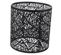 AUTSUPPL Iron Art Hollow Carved Lampshade for Floor and Table Lamps Black Metal Light Cover for Bedroom and Living Softens Light and Protects Eyes Decorative Lamp Shade Replacement