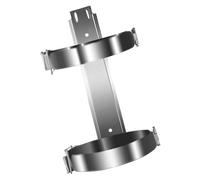 AUTSUPPL Iron Fire Extinguisher Mount Bracket Wall Mounted Silver Fire Safety Holder for Store and Car Easy to Install with Simple Chic Design Random Style