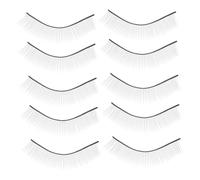 AUTSUPPL Lash Training Hair 5 Pack Individual Wispy Lashes for Makeup Press on Lashes Extensions Practice