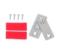 AUTSUPPL Magnetic Door Catch for Sliding Doors Hidden Cabinet Handle Closure Steel Magnet Plates with Screws and Self-Adhesive Backing Invisible Pulls for Kitchen Cupboard Wardrobe