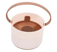 AUTSUPPL Makeup Brush Holder Cleaning Bowl Silicone Scrubber Makeup Brush Cleanser Portable