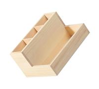 AUTSUPPL Makeup Storage Box Lightweight and Easy to Carry Cosmetic Organiser Wooden Multi-grid Desktop Organizer for Cosmetics and Stationery, for Office Or Dressing Table