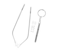 AUTSUPPL Metal Glasses Frame Replacement Temples Arms for Eyeglass Repair Precision Engineered Silver Eyewear Frame Legs Comfortable Fit and Stable Connection for Daily and Outdoor Use