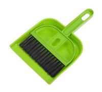 AUTSUPPL Mini Hand Broom and Dustpan Set for Desk and Car Cleaning Soft Bristle Small Brush for Bed Dust Removal Portable Green Compact Sweeper for Electronics and Tabletop Debris
