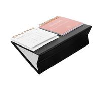 AUTSUPPL Mini Monthly Desk Calendar with Memo Space Compact Standing Desktop Planner for Home and Office Organization Daily and Monthly Views Small Space Friendly