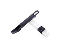 AUTSUPPL Multi-purpose Drawer and Door Gap Cleaning Brush for Kitchen and Bathroom, Black Corner and Tile Cleaner Dustpan, Suitable for Window and Keyboard Cleaning