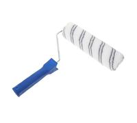 AUTSUPPL Multi-use Fine Paint Roller Brush for Walls Ceilings Furniture Double Gray Stripe Polyester Masonry Paint Roller for Precise Corner and Detail Painting Portable Small Surface